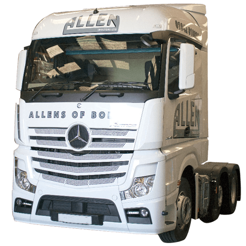 Mercedes Actros Lorry Signs for Allens of Bolton, Manchester