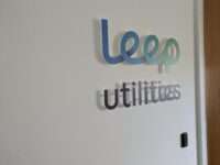 Office Rebranding stand off acrylic lettering